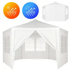 Balta sodo palapinė 2x2x2 m su langais MultiGarden