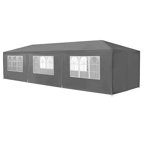 Pilka sodo palapinė 3x9 m 8 sienų MultiGarden