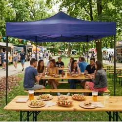 Automatinė sodo palapinė 3x3 m mėlyna MultiGarden