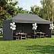 Automatically assembled garden gazebo 3×6 m grey MultiGarden