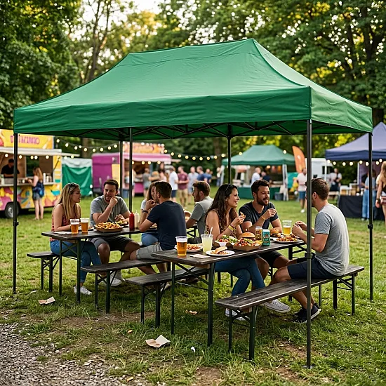 Automatycznie składana altana ogrodowa 3×6 m zielona MultiGarden