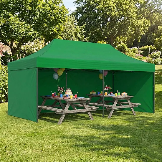 Automatycznie składana altana ogrodowa 3×6 m zielona MultiGarden