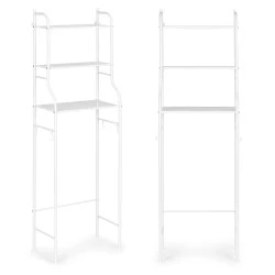 Aukšta vonios kambario lentynėlė virš klozeto, 3 lygiai