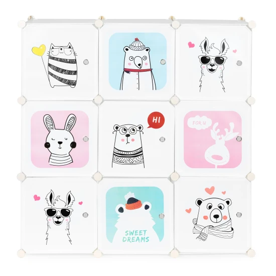 Vaikiška spintelė su 9 lentynomis Vaikų baldai ModernHome