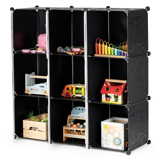 Children's storage cabinet with 9 shelves Vaikų baldai ModernHome