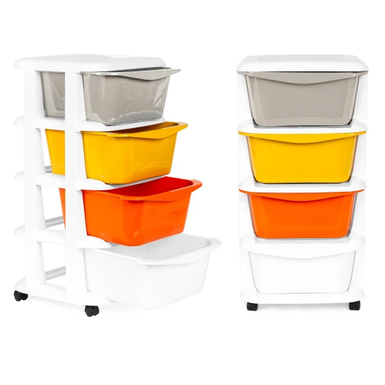 Daiktų laikymo organizatorius su 4 išstumiamomis dėžėmis Vaikų baldai ModernHome