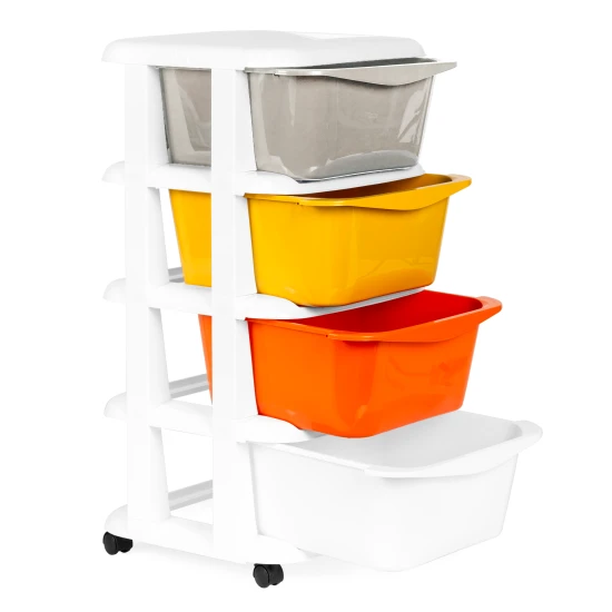 Daiktų laikymo organizatorius su 4 išstumiamomis dėžėmis Vaikų baldai ModernHome