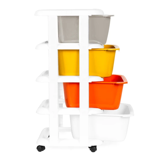 Daiktų laikymo organizatorius su 4 išstumiamomis dėžėmis Vaikų baldai ModernHome