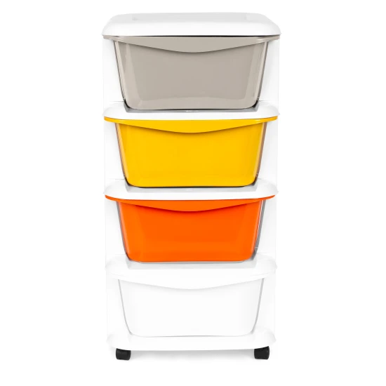 Daiktų laikymo organizatorius su 4 išstumiamomis dėžėmis Vaikų baldai ModernHome