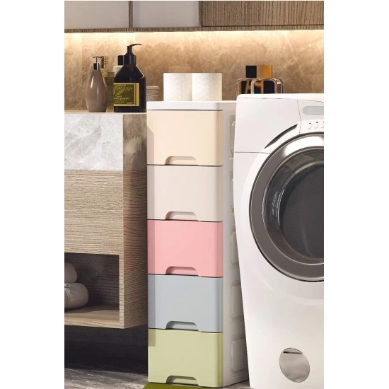 Daiktų laikymo organizatorius su 5 lentynomis Vaikų baldai ModernHome