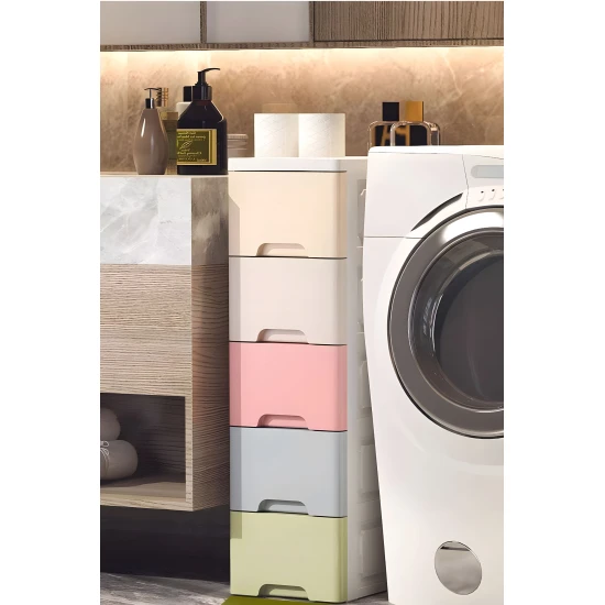 Daiktų laikymo organizatorius su 5 lentynomis Vaikų baldai ModernHome