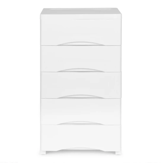 5 lentynų balta komoda Vaikų baldai ModernHome