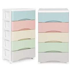 Värviline 5 sahtliga kapp