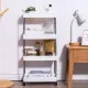 Plastikinė balta vonios lentynėlė su 4 lentynomis ir ratukais Lentynos ModernHome
