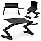 Black laptop stand