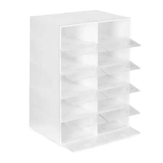 Balta batų plastikinė spintelė 10 vnt.