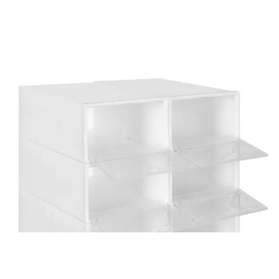Balta batų plastikinė spintelė 10 vnt.