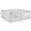 Gray baby playpen with balls, 140x200 cm Protective barriers ECOTOYS