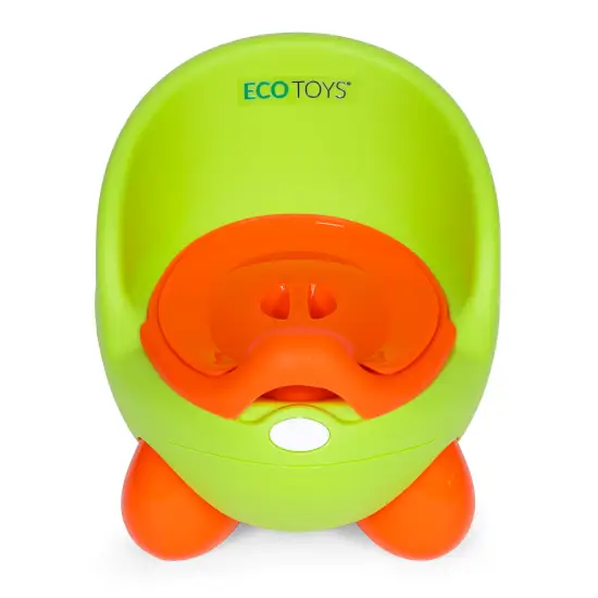 Vaikams skirtas žalias tualetas su nuimamu įdėklu ECOTOYS