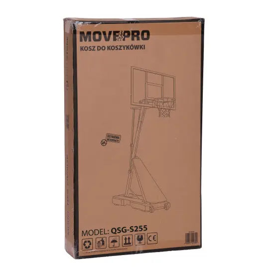 Reguliuojamas krepšinio stovas 305 cm aukščio MOVEPRO