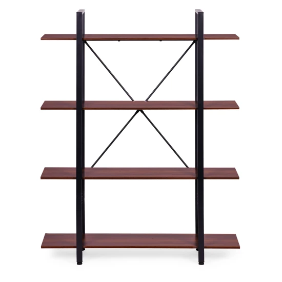 Lentyna metaliniu rėmu svetainei ar biurui, 4 lentynos Lentynos ModernHome