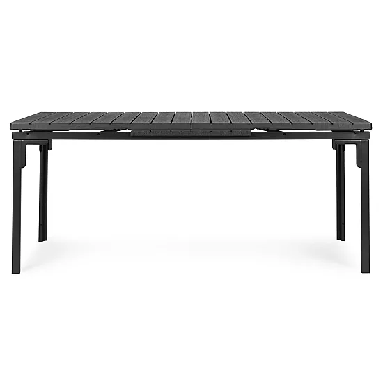 Extendable gray table, 180–240 cm