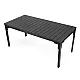 Extendable gray table, 180–240 cm
