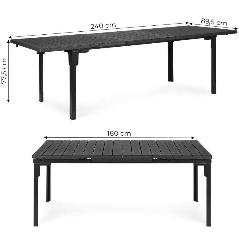 Laienev hall laud 180–240 cm