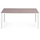 Smėlio spalvos stalas 6 asmenims 156 x 78 cm
