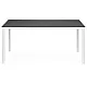 Gray and white 6-seater table, 156 x 78 cm