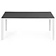 Gray and white 6-seater table, 156 x 78 cm