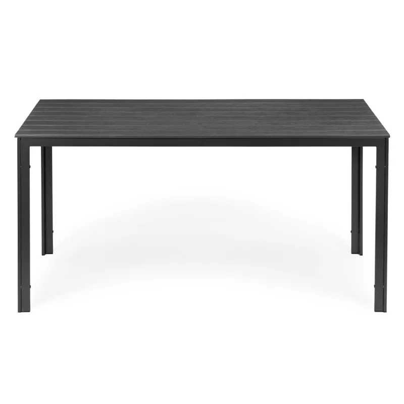 Pilkas 6 vietų sodo stalas 156 x 78 cm