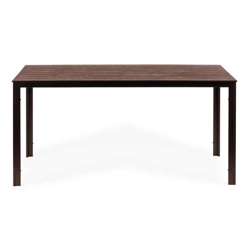 6 vietų rudas sodo stalas 156 x 78 cm