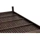 6 vietų rudas sodo stalas 156 x 78 cm