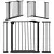 Black safety gates, 74–105 cm