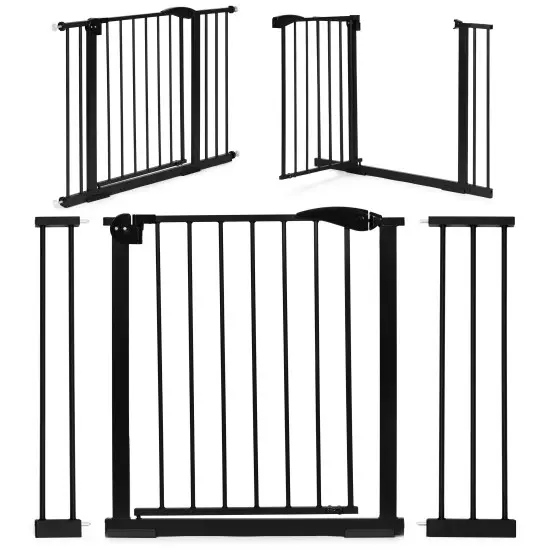 Juodi apsauginiai varteliai, 74–105 cm Apsauginiai barjerai ECOTOYS