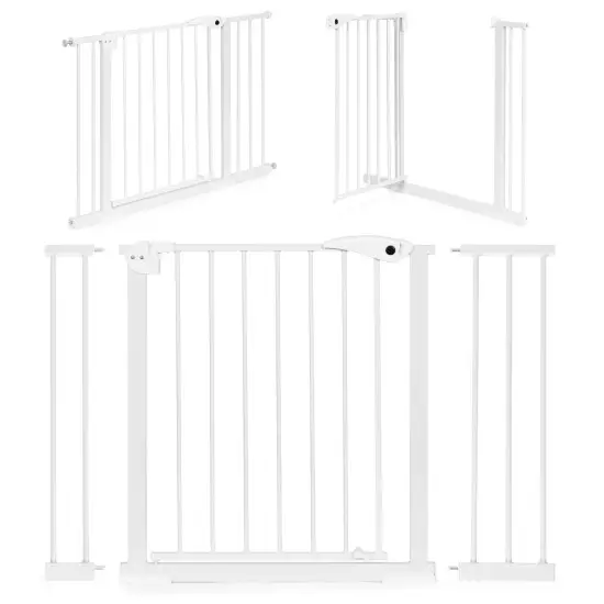 Balti apsauginiai varteliai 74-105 cm Apsauginiai barjerai ECOTOYS
