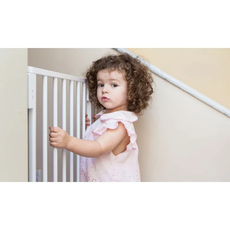 Balti apsauginiai varteliai 74-105 cm Apsauginiai barjerai ECOTOYS