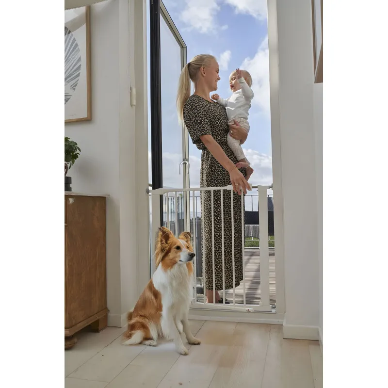 Balti apsauginiai varteliai 74-105 cm Apsauginiai barjerai ECOTOYS