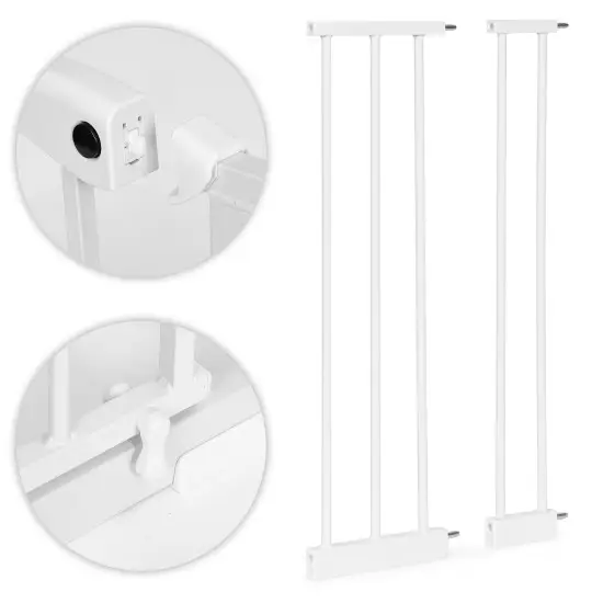 Balti apsauginiai varteliai 74-105 cm Apsauginiai barjerai ECOTOYS