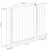 Balti apsauginiai varteliai 74-105 cm Apsauginiai barjerai ECOTOYS