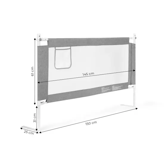 Lova su apsaugine sienele, 150 cm Apsauginiai barjerai ECOTOYS