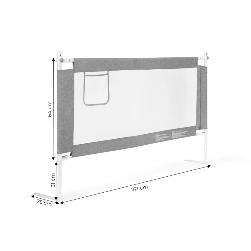 Bed Safety Rail 160 cm Protection Guard for Children Apsauginiai barjerai ECOTOYS