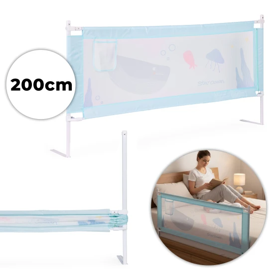 Bed Safety Rail 200 cm Protection Guard for Children Apsauginiai barjerai ECOTOYS
