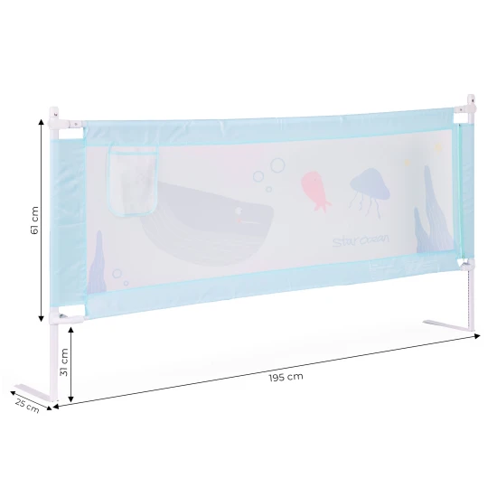 Bed Safety Rail 200 cm Protection Guard for Children Apsauginiai barjerai ECOTOYS