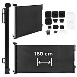 Juoda apsauginė užtvara 160 cm, skirtos laiptams ir durims