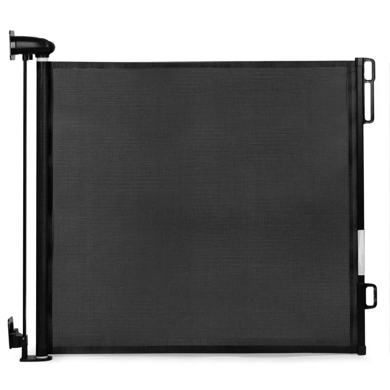 Black safety gate, 160 cm, for stairs and doors Protective barriers ECOTOYS