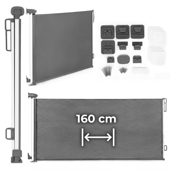 Apsauginiai varteliai, pilkos spalvos 160 cm Apsauginiai barjerai ECOTOYS