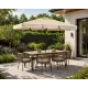 Didelis rusvas stačiakampis sodo skėtis 200 x 130 cm Multigarden