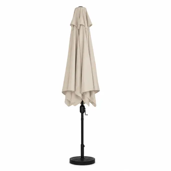 Didelis rusvas stačiakampis sodo skėtis 200 x 130 cm Multigarden